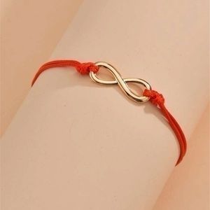 Infinity String Bracelet Adjustable Golden